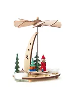 Dregeno Santa & Toys In Forest Wood Pyramid