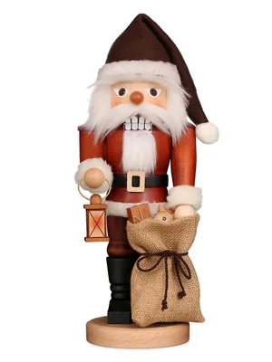 Christian Ulbricht Santa With Lantern & Gift Bag Nutcracker