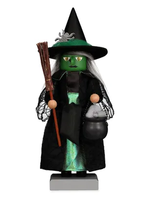 Christian Ulbricht Premium Green Halloween Witch Nutcracker