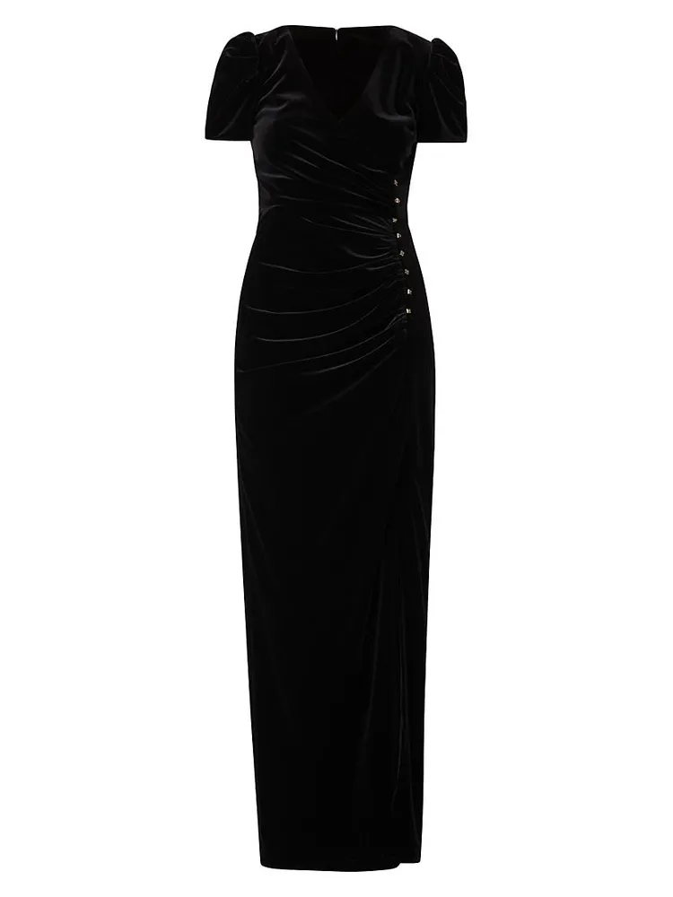 Ada Velvet Studden Column Dress