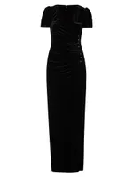 Ada Velvet Studden Column Dress