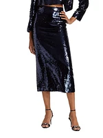 Kori Sequin Pencil Midi-Skirt