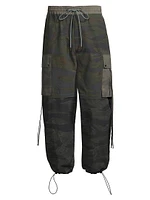 Camouflage Oversized Parachute Pants