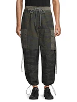 Camouflage Oversized Parachute Pants