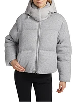 Tessy-K Down Cashmere-Blend Puffer Jacket