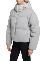 Tessy-K Down Cashmere-Blend Puffer Jacket