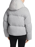 Tessy-K Down Cashmere-Blend Puffer Jacket