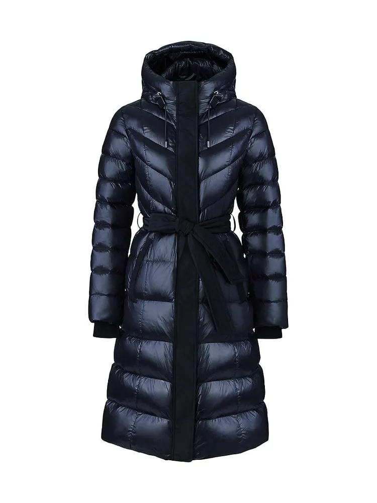 Coralia Down Belted Puffer Coat