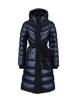 Coralia Down Belted Puffer Coat