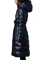 Coralia Down Belted Puffer Coat