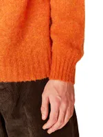 Suedehead Crewneck Knit Sweater