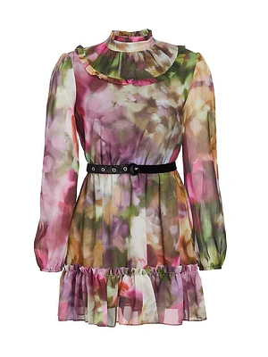 Alex Floral Belted Minidress