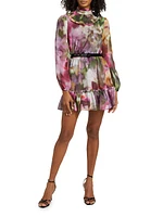 Alex Floral Belted Minidress