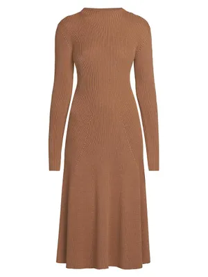 Archivio Classico Rib-Knit Midi-Dress Dress