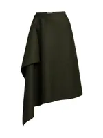 Archivio DNA Wool Midi-Skirt