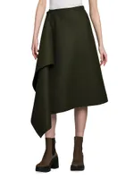 Archivio DNA Wool Midi-Skirt