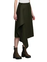 Archivio DNA Wool Midi-Skirt