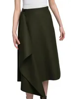 Archivio DNA Wool Midi-Skirt