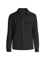Cotton-Blend Shirt Jacket