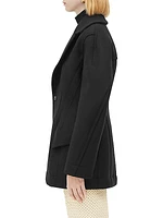 Sculpt Felted Wool-Blend Coat