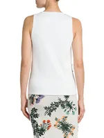 Floral Embroidered Tank