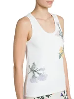 Floral Embroidered Tank