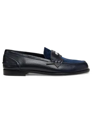 Donna Leather Penny Loafers