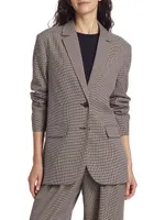 Veronica Faux Leather Blazer