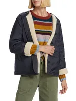 Marissa Quilted Sherpa-Lined Jacket