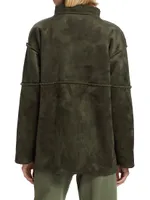 Albany Faux-Suede Sherpa Jacket