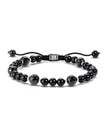 Park Avenue 4th Avenue Black Onyx & Sterling Silver Adjustable Bracelet