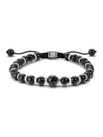 Park Avenue Onyx & Sterling Silver Beaded Bracelet