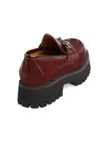 Sylke Leather Creeper-Style Loafers