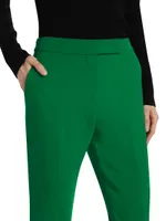 Fuoco Wool-Blend Straight-Leg Pants