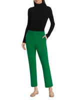 Fuoco Wool-Blend Straight-Leg Pants