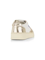 Medalist Metallic Leather Low-Top Sneakers