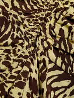 Marcie Animal-Print Silk-Blend Minidress