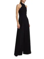 Murphy Halter Belted Jumpsuit