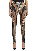 Spiral Illusion Stirrup Leggings