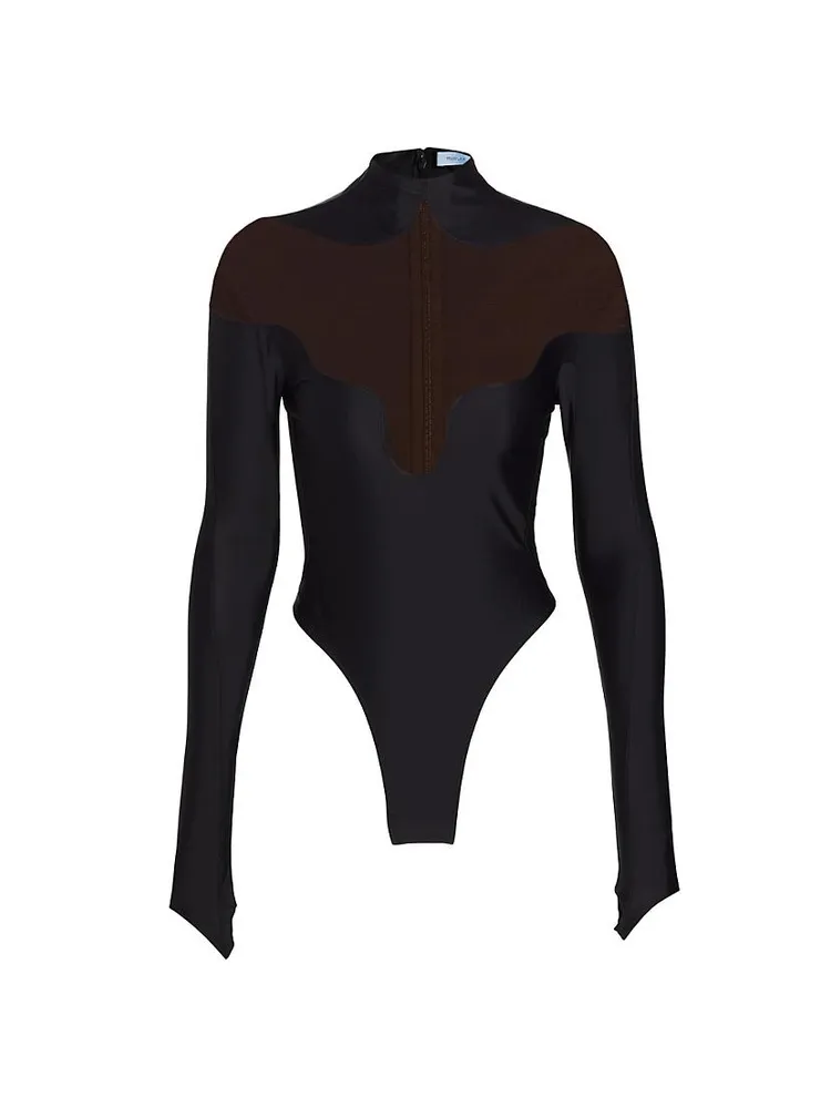 Out From Under Long Sleeve Low-Back Bodysuit