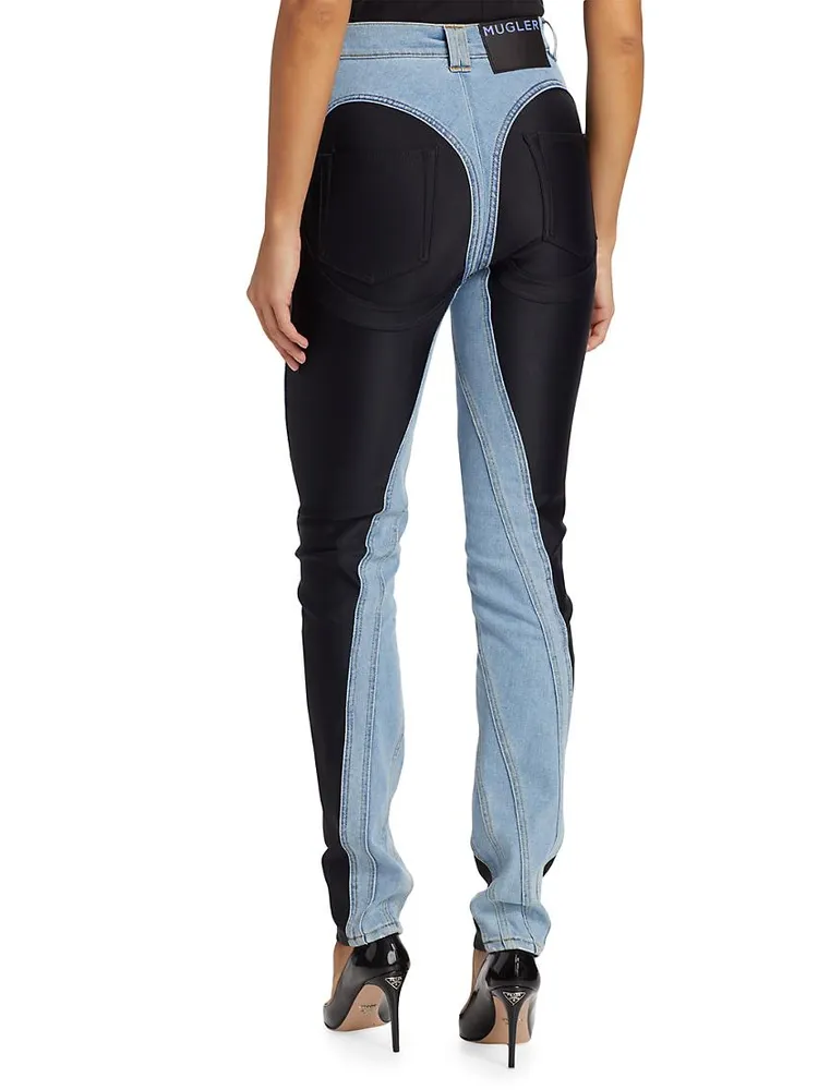 Spiral Mix Media Jeans