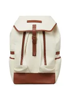 Canvas And Calfskin Street Backpack