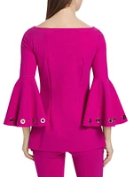 Natty Bell-Sleeve Blouse