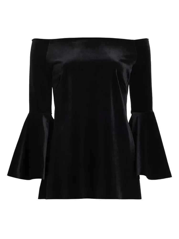 Nannarella Off-The-Shoulder Velvet Top