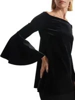 Nannarella Off-The-Shoulder Velvet Top