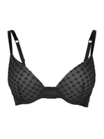 Sheer Logo Demi Bra