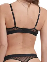 Sheer Logo Demi Bra