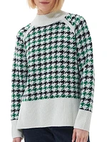 Roxane Houndstooth Wool-Blend Sweater