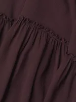 Collin Long-Sleeve Ruffle Dress