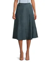 Amanda Suede A-Line Skirt